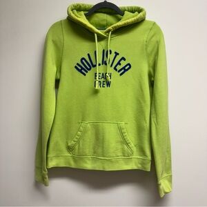 Hollister Lime Green Beach Crew Hoodie